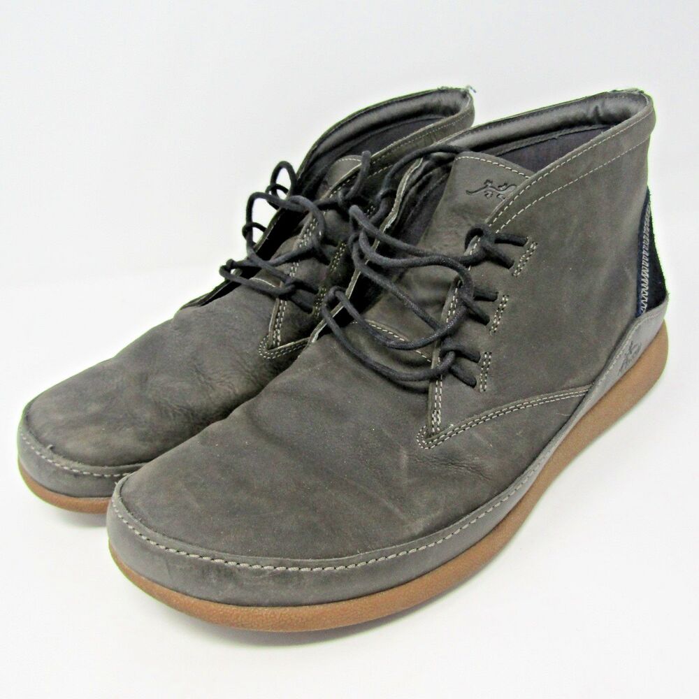 Chaco Montrose Leather Chukka Boots Men's Size 13 Nickel Gray Casual Ankle